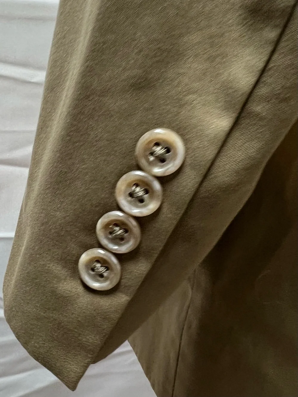 Jos. A. Bank Men's 43R Khaki Cotton Blend Gordon Fit Blazer Jacket
